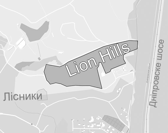 Карта розташування ЖК Lion Hills